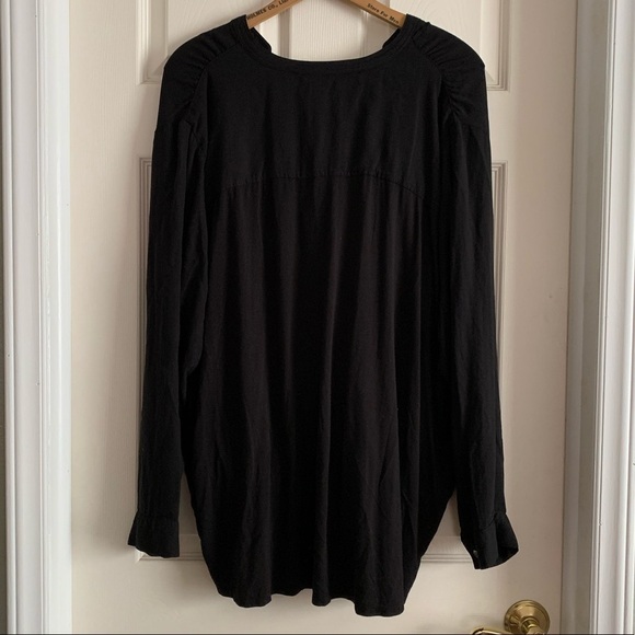 Terra & Sky Black Blouse Size 3X (24W-26W) - Picture 12 of 17